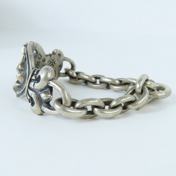 実際に弊社で買取させて頂いた【ギャラ付】GABOR/ガボール ガボラトリー ダブルクラウンスカルプテッドオーバルwスモールオーバルリンクブレスレットの画像 2枚目