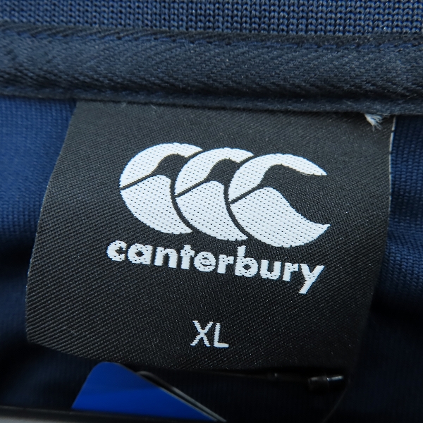 実際に弊社で買取させて頂いた【未使用】Canterbury/カンタベリー ポロシャツ ネイビー RA30373/XLの画像 2枚目