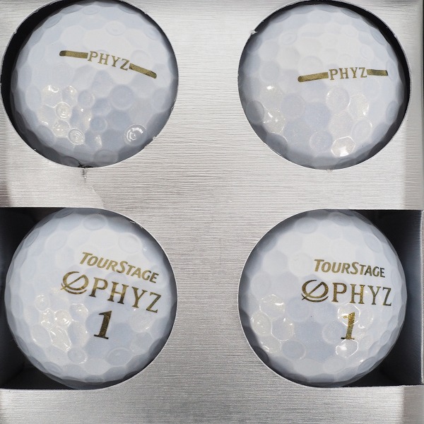 実際に弊社で買取させて頂いた【未使用】BRIDGESTONE/ブリヂストン TOUR STAGE/ツアーステージ PHYZ ゴルフボール ホワイト 計 8個の画像 1枚目