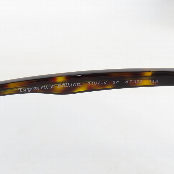 実際に弊社で買取させて頂いたPersol/ペルソール メガネフレーム/アイウェア Typewriter Edition 3107-V 24の画像 6枚目