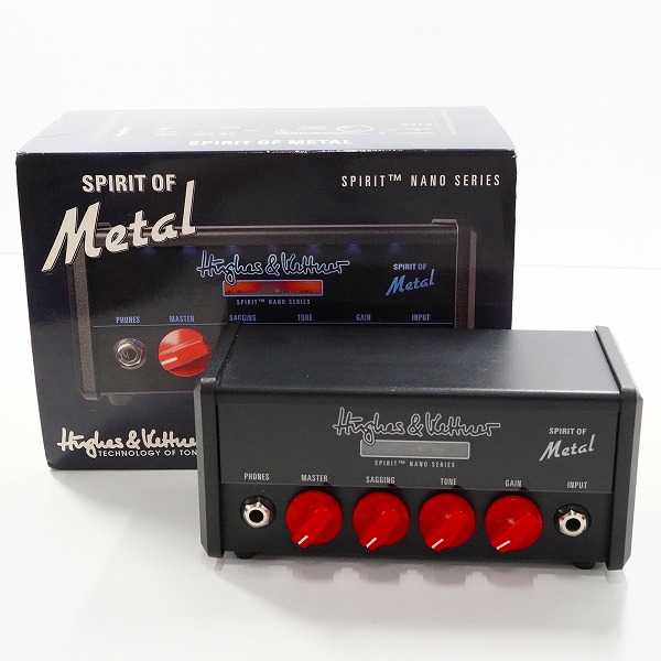実際に弊社で買取させて頂いたHughes&Kettner/ヒュースアンドケトナー Spirit Nano series SPIRIT OF Metal 小型 ヘッドアンプ ギターアンプ 動作確認済み