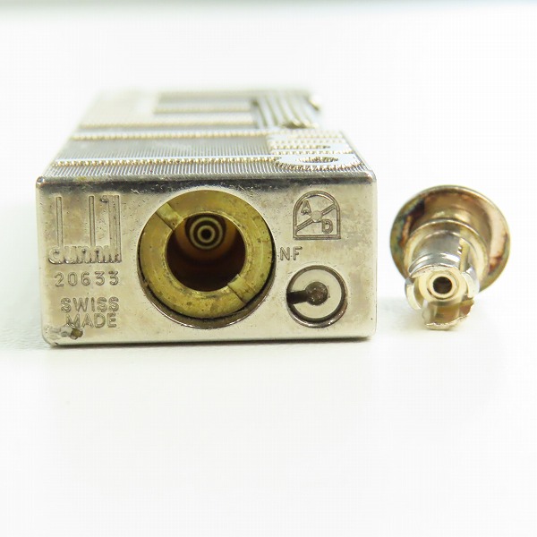 実際に弊社で買取させて頂いたdunhill/ダンヒル 両面ロゴデザイン サイドローラー ガスライターの画像 5枚目