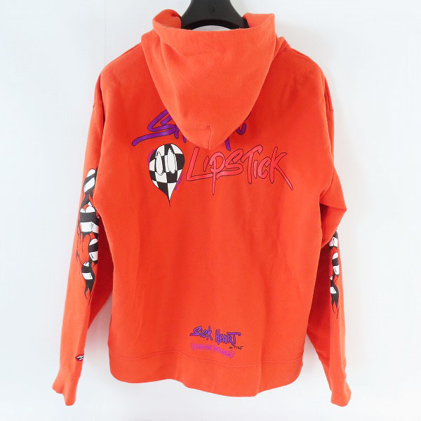 実際に弊社で買取させて頂いた【JPタグ】CHROME HEARTS/クロムハーツMATTY BOY SICK HEART プルオーバーパーカー 408154464/XLの画像 1枚目