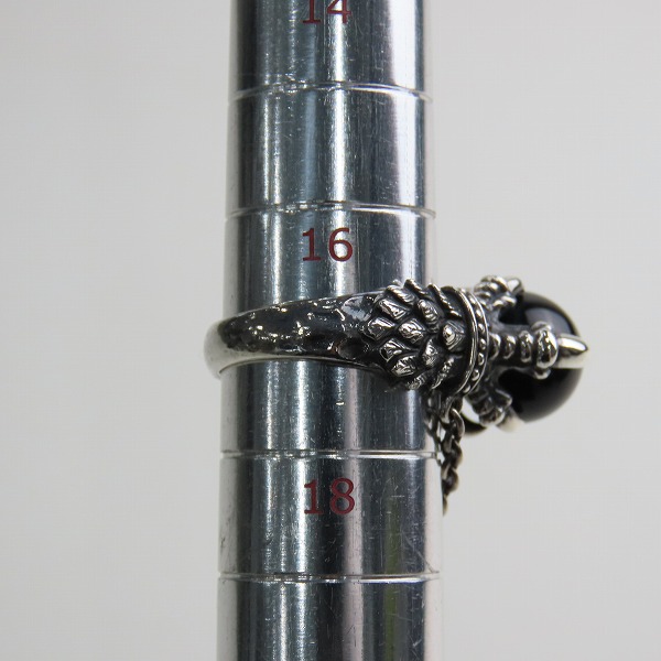 実際に弊社で買取させて頂いたBizarre/ビザール クロー リング w/オニキス 17号の画像 7枚目