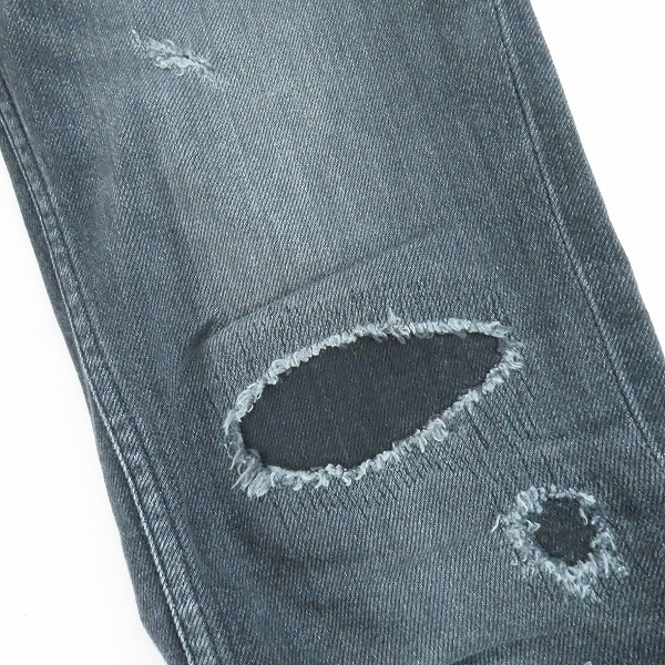 実際に弊社で買取させて頂いたNUMBER(N)INE×STUDIOS/ナンバーナイン×ステュディオス ダメージリペア加工ストレッチデニムパンツ 116140001/1の画像 9枚目
