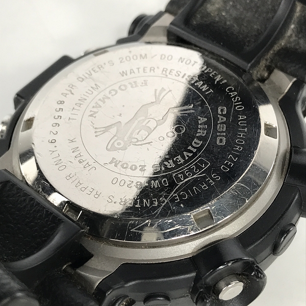 実際に弊社で買取させて頂いたG-SHOCK/Gショック FROGMAN/フロッグマン DW-8200 【動作未確認】の画像 3枚目