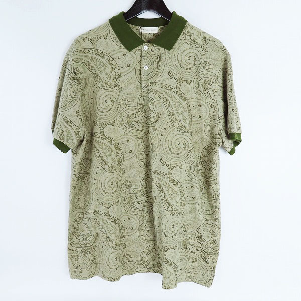 実際に弊社で買取させて頂いた【未使用】ETRO/エトロ ペイズリー柄 総柄 ポロシャツ/2XL