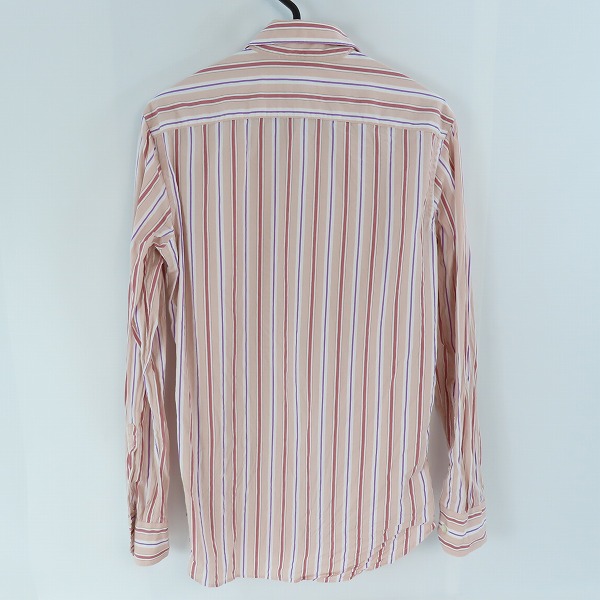 実際に弊社で買取させて頂いた【JPタグ】ETRO/エトロ ストライプ柄 長袖シャツ ピンク系 38の画像 1枚目