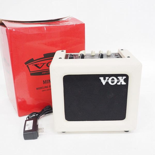 実際に弊社で買取させて頂いたVOX/ヴォックス MINI3-G2 IV 小型ギターアンプ 自宅練習用 コンボアンプ ACアダプター付【動作確認済】