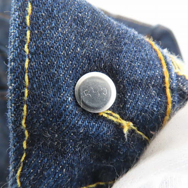 実際に弊社で買取させて頂いたLEVI'S/リーバイス 501XX 刻印555 バレンシア工場製 ビッグE デニムパンツ 紙パッチ 501-0003/W30L36の画像 5枚目