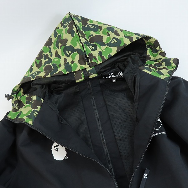 実際に弊社で買取させて頂いたA BATHING APE×F.C.R.B./アベイシングエイプ×F.C.レアルブリストル カモフラ ジャケット FCRB-190104/XLの画像 4枚目