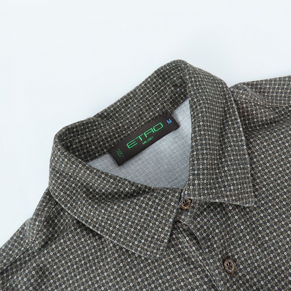 実際に弊社で買取させて頂いたETRO/エトロ 総柄 半袖ポロシャツ Mの画像 4枚目