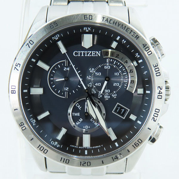 実際に弊社で買取させて頂いたCITIZEN/シチズンECO DRIVE/エコドライブ クロノグラフ ソーラー電波 腕時計 E610-S074321