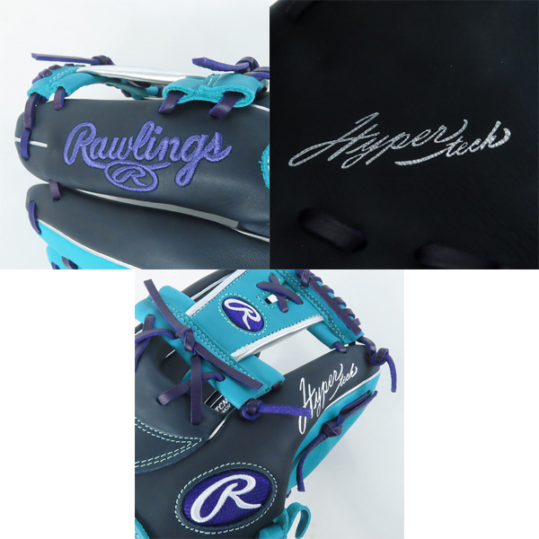 実際に弊社で買取させて頂いたRawlings/ローリングス HYPER TECH COLOR SYNC 軟式/内野手/右投げ用 グローブ GR4HTCN62 の画像 8枚目