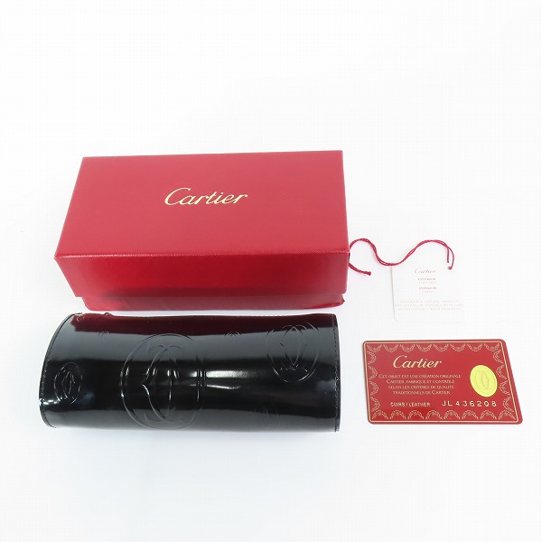 実際に弊社で買取させて頂いた【ギャラ付き】Cartier/カルティエ ハッピーバースデー ポーチ/筆記用具入れ/小物入れの画像 7枚目
