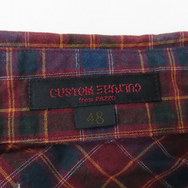 実際に弊社で買取させて頂いたCUSTOM CULTURE from PAZZO/カスタムカルチャー パッゾ スナップボタンシャツ 48の画像 3枚目