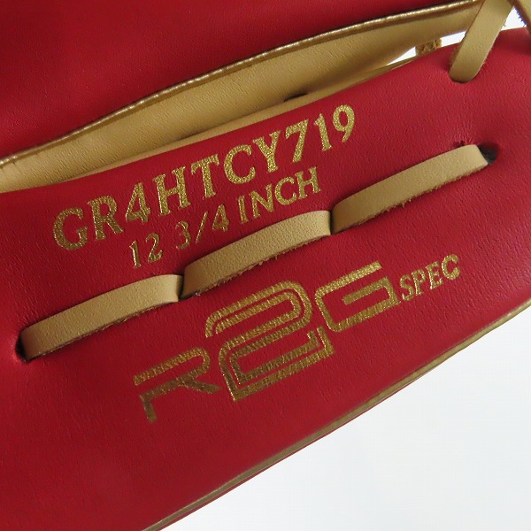 実際に弊社で買取させて頂いた【未使用】Rawlings/ローリングス HYPER TECH COLOR SYNC 軟式 外野手 右投げ用 グローブ GR4HTCY719の画像 6枚目