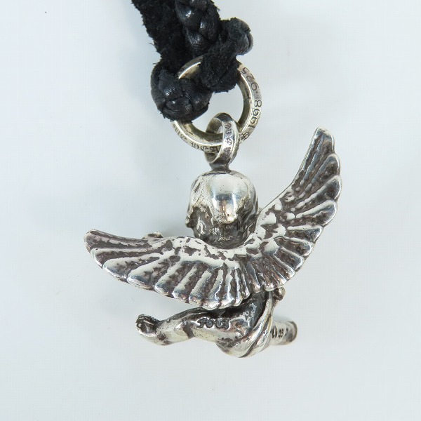 実際に弊社で買取させて頂いたCHROME HEARTS/クロムハーツ FOTI MISS LERLENE/フォティ ミスラーレン ペンダントトップ ｗ/スクロール ボロチップの画像 2枚目