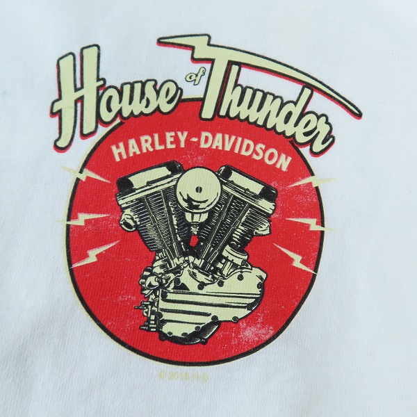 実際に弊社で買取させて頂いたHARLEY-DAVIDSON/ハーレーダビッドソン エンジンプリント Tシャツ/Mの画像 4枚目