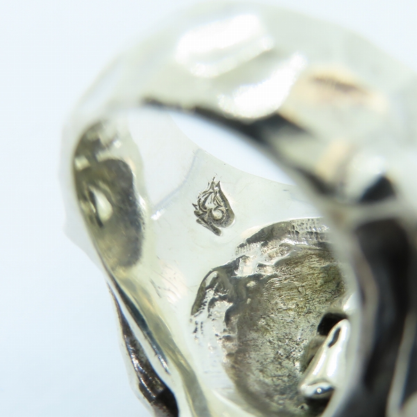 実際に弊社で買取させて頂いたTHIRTEEN DESIGNS/サーティーンデザインズ スカル リング 19.5-20.5号の画像 3枚目