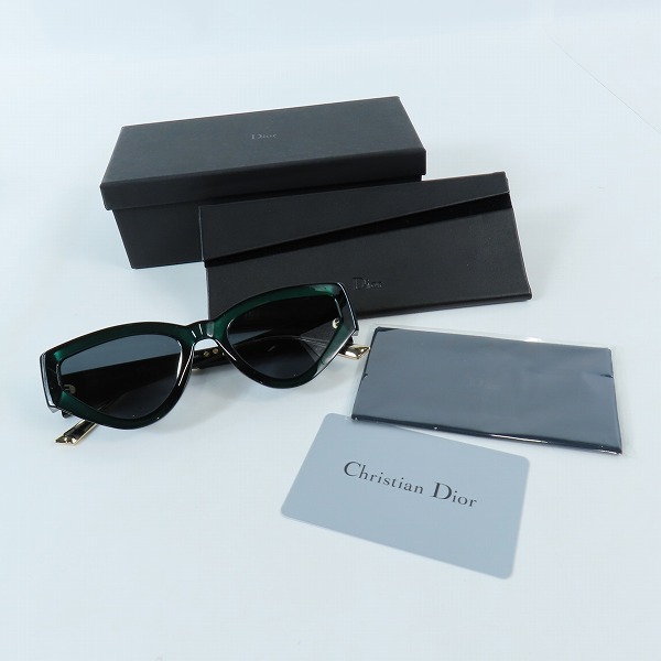 実際に弊社で買取させて頂いたChristianDior/クリスチャンディオール Cat Style Dior1 アイウエア/サングラス 1ED2Kの画像 9枚目