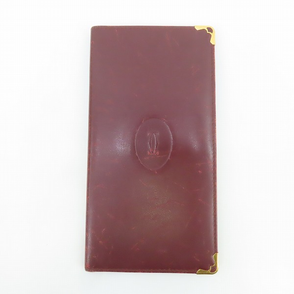 実際に弊社で買取させて頂いたCartier/カルティエ マストライン レザー 二つ折り 財布/ウォレット