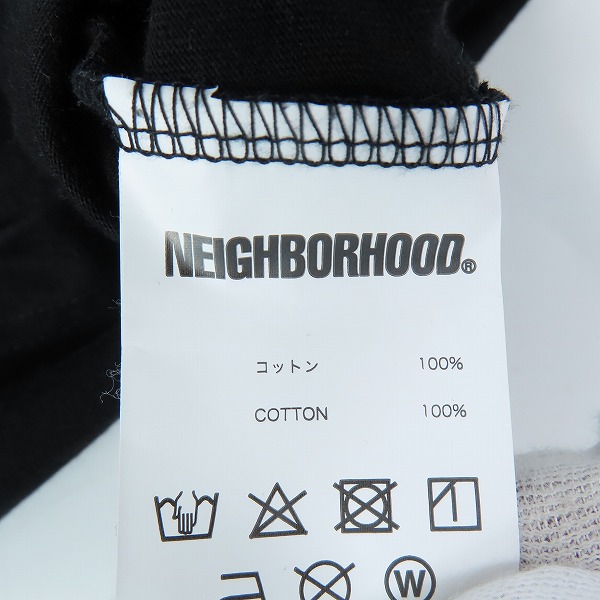 実際に弊社で買取させて頂いたNeighborhood/ネイバーフッド バック縦ロゴ半袖Tシャツ Mの画像 4枚目