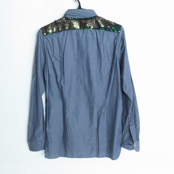 実際に弊社で買取させて頂いたPaulSmith/ポールスミス スパンコール装飾 ウェスタンシャツ Sの画像 1枚目