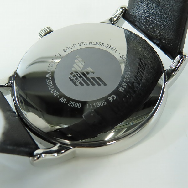 実際に弊社で買取させて頂いたEMPORIO ARMANI/エンポリオアルマーニ クォーツ AR-2500【動作未確認】の画像 3枚目