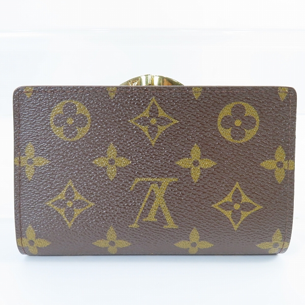 実際に弊社で買取させて頂いたLOUIS VUITTON/ルイヴィトン モノグラム ポルトフォイユ ヴィエノワ 折り財布 がま口小銭 M61674の画像 1枚目