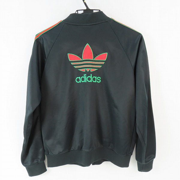実際に弊社で買取させて頂いたadidas/アディダス 80s~90s ヴィンテージ 銀タグ トラックジャケット ブラックの画像 1枚目