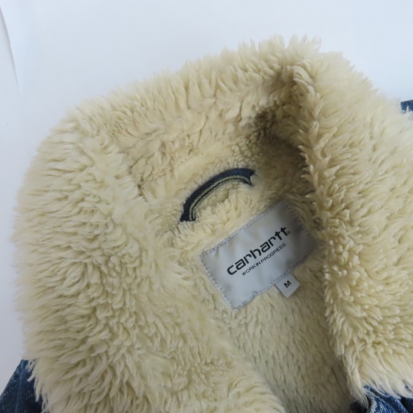 実際に弊社で買取させて頂いたCarhartt/カーハート PHOENIX COAT 内ボア デニムジャケット I020406.01/Mの画像 7枚目