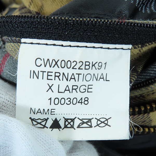 実際に弊社で買取させて頂いたBarbour/バブアー INTERNATIONAL インターナショナル オイルドジャケット CWX0022BK91 /XL12/13の画像 5枚目