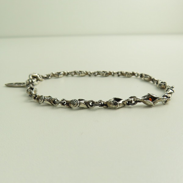 実際に弊社で買取させて頂いたBloody Mary/ブラッディマリー 火の粉 チェーンブレスレット/ガーネットの画像 3枚目