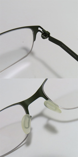 実際に弊社で買取させて頂いたMYKITA/マイキータ KAZUO SILVER/OLIVE メガネフレーム の画像 3枚目