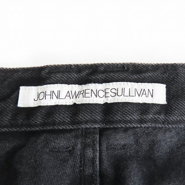 実際に弊社で買取させて頂いたJOHN LAWRENCE SULLIVAN/ジョンローレンスサリバン LEATHER PATCH DENIM/レザーパッチ デニムパンツ 2B012-0321-28/46の画像 3枚目