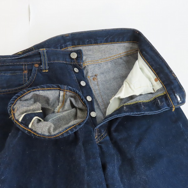 実際に弊社で買取させて頂いたLEVIS/リーバイス 501XX ヴィンテージ復刻 バレンシア製 デニムパンツ 501-0003/W31/L34の画像 2枚目