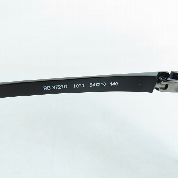実際に弊社で買取させて頂いたRay-Ban/レイバン チタン 眼鏡/メガネフレーム フルリム RB8727D 1074の画像 6枚目