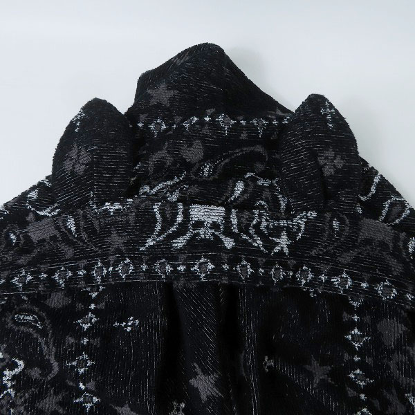 実際に弊社で買取させて頂いたRoen/ロエン 総柄/スカル 猫耳 ジップアップパーカー/パンツ/セットアップ 48/32の画像 2枚目