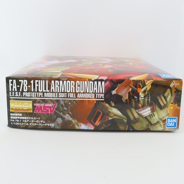 実際に弊社で買取させて頂いた【未組立】BANDAI/バンダイ MG 1/100 機動戦士ガンダム MSV FA-78-1 フルアーマーガンダムの画像 5枚目