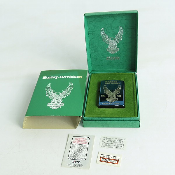 実際に弊社で買取させて頂いたZIPPO/ジッポー HARLEY-DAVIDSON/ハーレーダビッドソン ブルーコーティング/1998年製の画像 7枚目