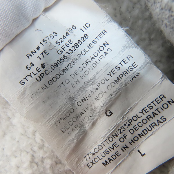 実際に弊社で買取させて頂いたChampion/チャンピオン REVERSE WEAVE/リバースウィーブ プルオーバーパーカー グレー GF68/2XLの画像 3枚目