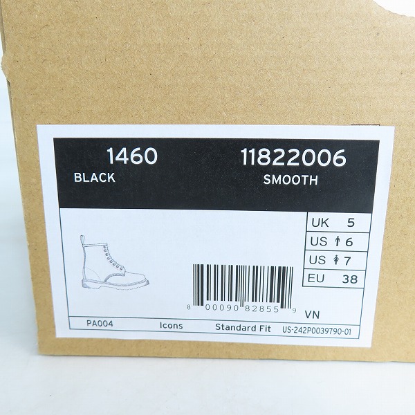 実際に弊社で買取させて頂いたDr.Martens/ドクターマーチン CORE 1460 MONO 8 EYELET BOOT/8ホールブーツ UK5の画像 9枚目