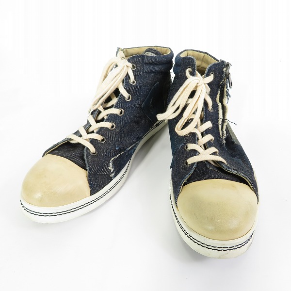 実際に弊社で買取させて頂いたglamb/グラム パッチワーク デニム サイドジップ ハイカットスニーカー 2