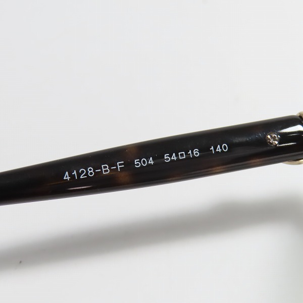 実際に弊社で買取させて頂いたBVLGARI/ブルガリ メガネフレーム アイウェア 4128-B-F 504の画像 7枚目