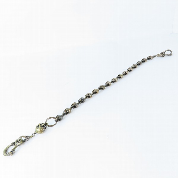 実際に弊社で買取させて頂いたLEATHERS&TREASURES/レザーズ＆トレジャーズ スカル ウォレットチェーンの画像 7枚目