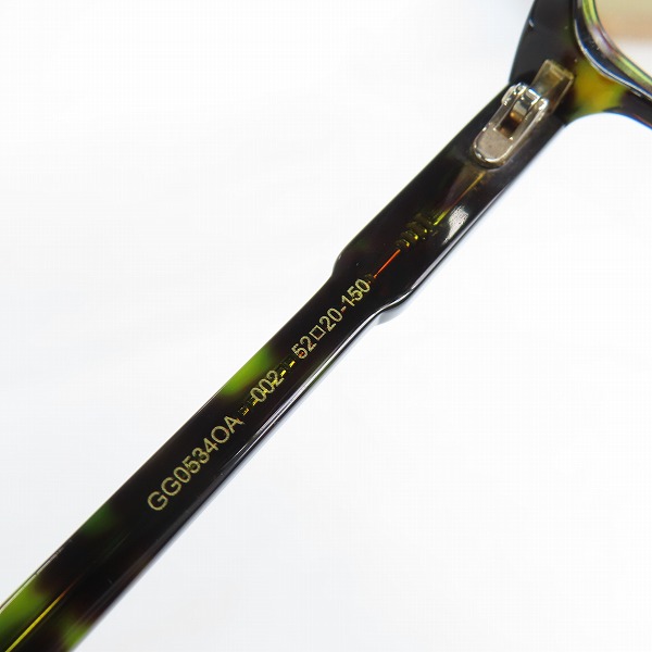 実際に弊社で買取させて頂いたGUCCI/グッチ メガネフレーム アイウェア GG0534OA-002の画像 6枚目