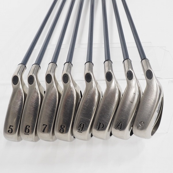 実際に弊社で買取させて頂いたCallaway/キャロウェイ Hawk Eye/ホークアイ チタン アイアン #5～9,P,A,Sw 8本セット GBB Hawk Eye UL FLEX:Rの画像 1枚目
