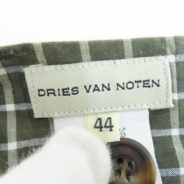 実際に弊社で買取させて頂いたDRIES VAN NOTEN/ドリスヴァンノッテン チェックパンツ/44の画像 3枚目
