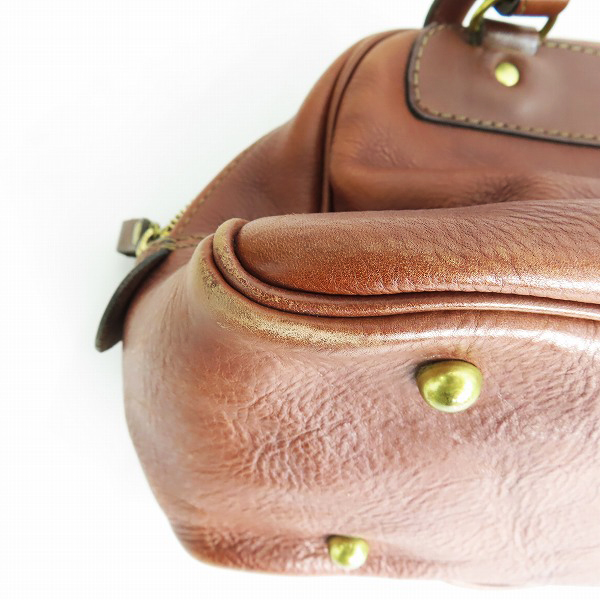 実際に弊社で買取させて頂いたHERZ/ヘルツ マディソンバッグ/ボストンバッグ V-149の画像 6枚目